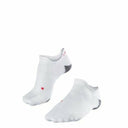 FALKE Mens RU5 Race Invisible Running No Show Socks  -  42-43 / White