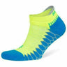 Balega Silver No Show Socks - Clearance  -  Small / Bright Turquoise/Neon Lime