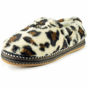 Ariat Womens Snuggle Slippers  -  X-Small / Cream Leopard