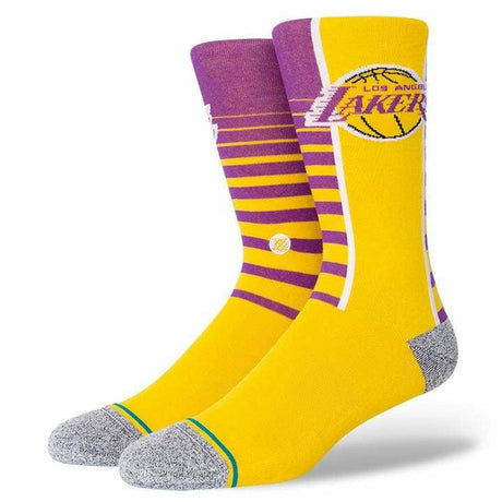 Stance Mens NBA LA Lakers Gradient Socks  -  Large / Yellow