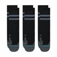 Stance Run Light Crew 3-Pack Socks  -  Large / Black