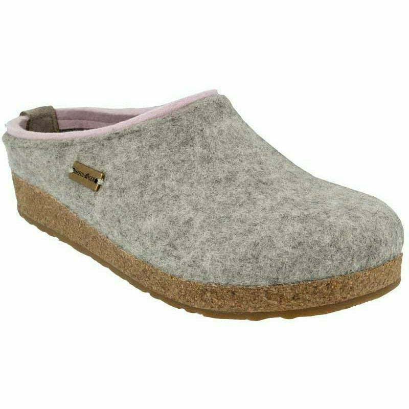 Haflinger Kris Wool Clogs  -  36 / Silver Gray