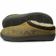 Ariat Mens Suede Clog Slippers with Ariat Logo  -  M9 / Hashbrown