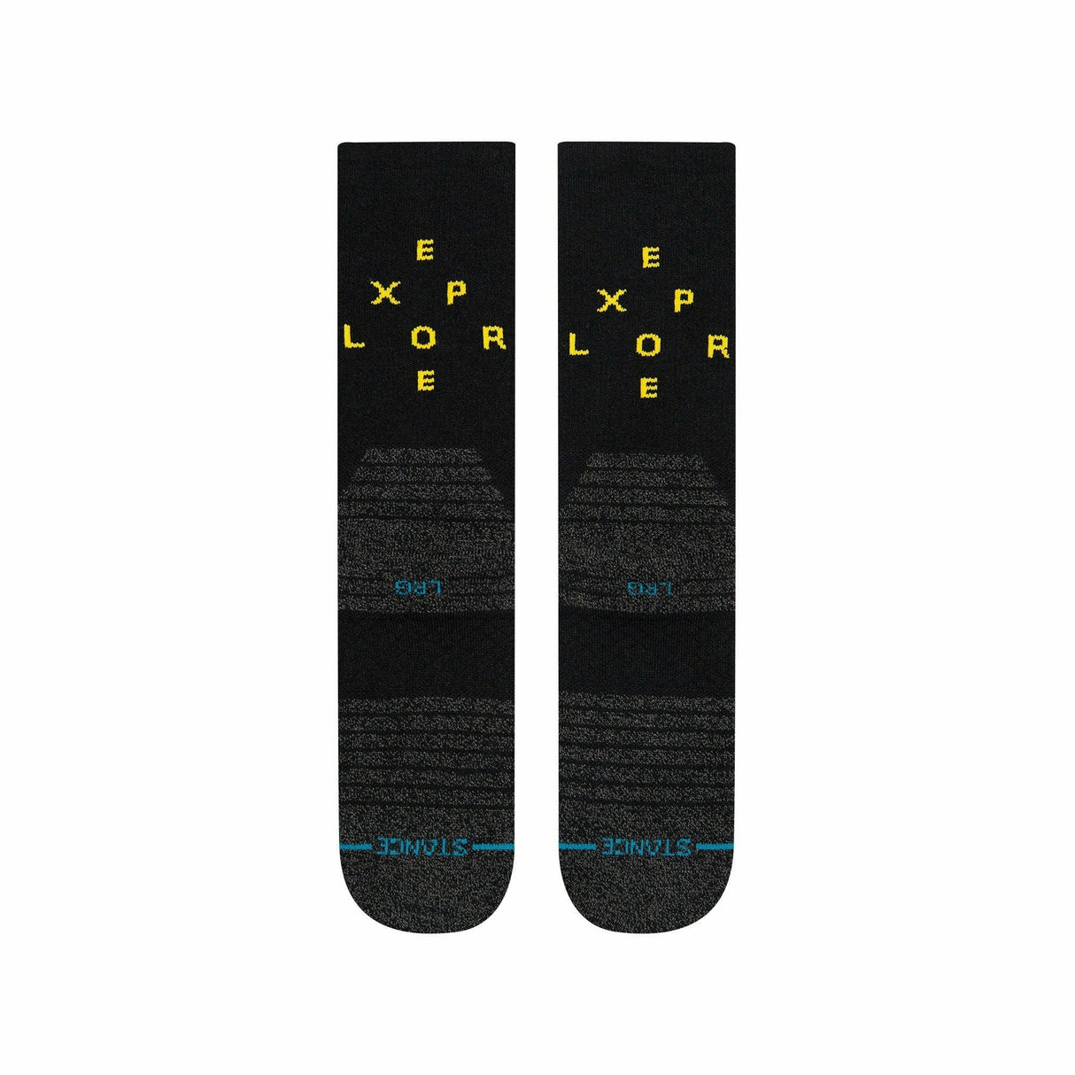 Stance Exploration Crew Socks  -  Large / Black