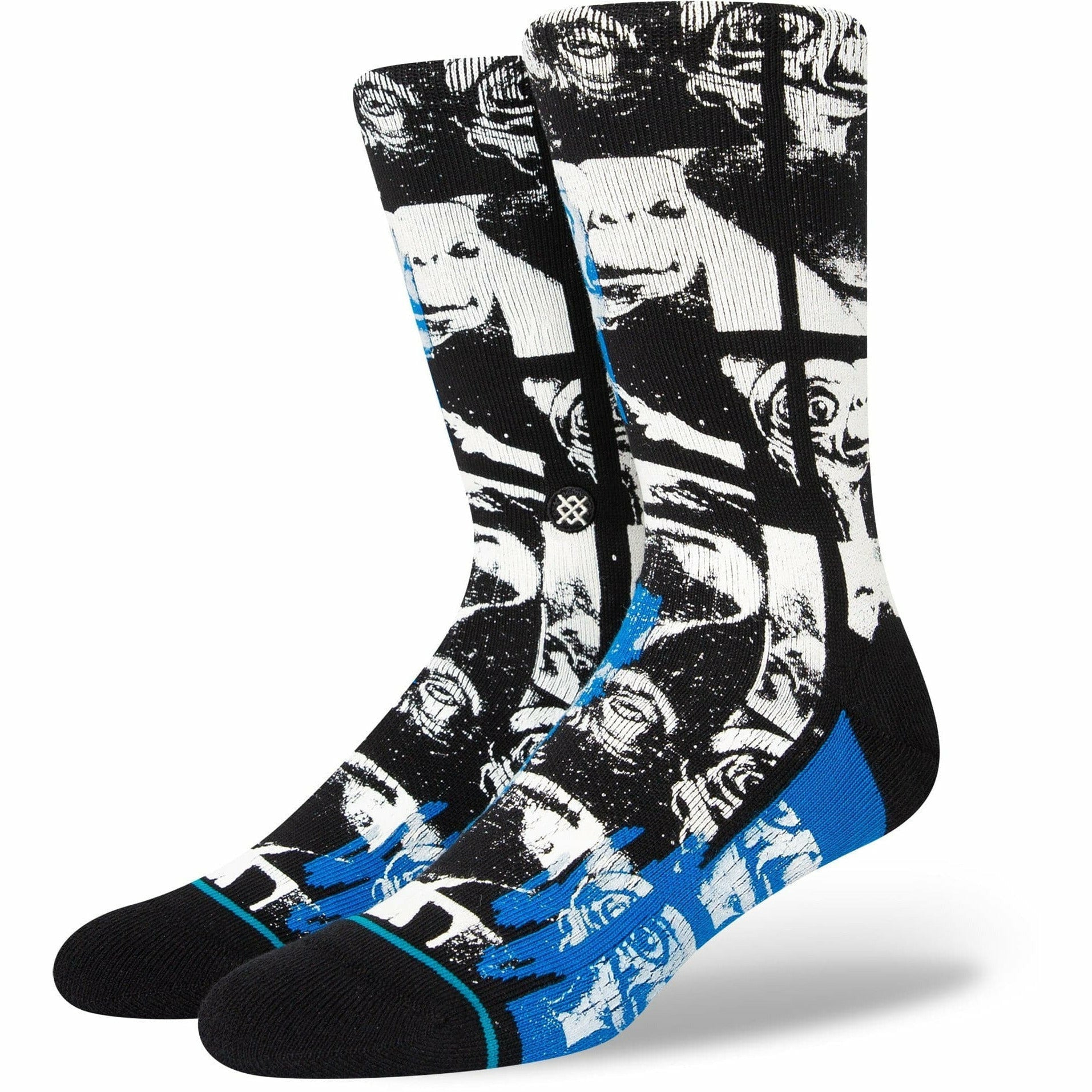 Stance Phone Home Crew Socks  -  Medium / Black