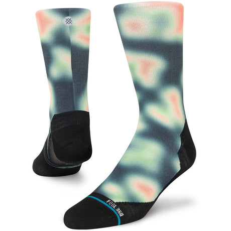 Stance Heat Performance Crew Socks  -  Large / Washed Black