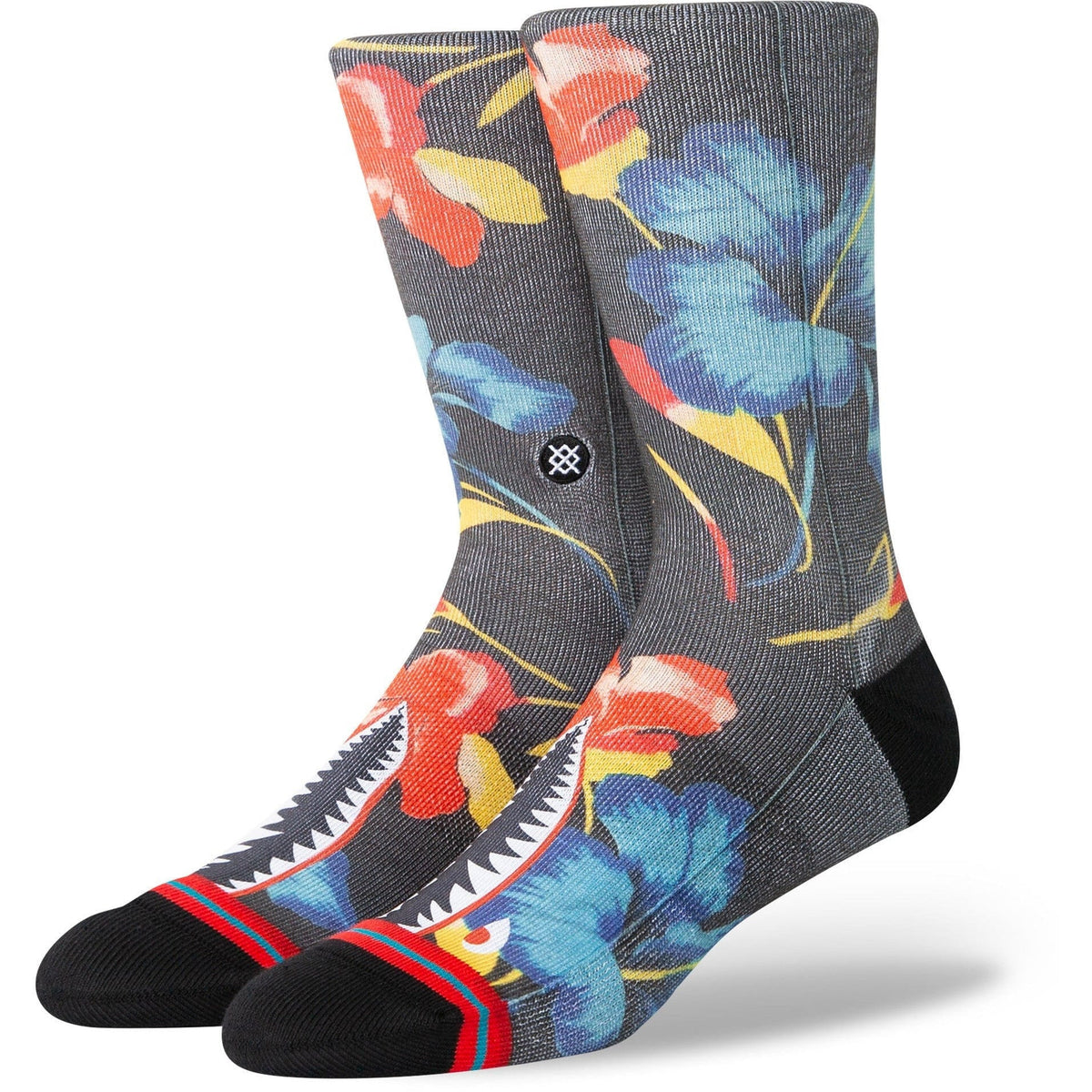 Stance Canbana Crew Socks for Men in Washed Black A555B23CAB-WSB - Glik's