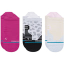Stance Womens On The Go No Show 3-Pack Socks  -  Small / Magenta