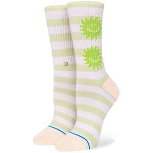 Stance Womens Smiley Crew Socks  -  Small / Ray
