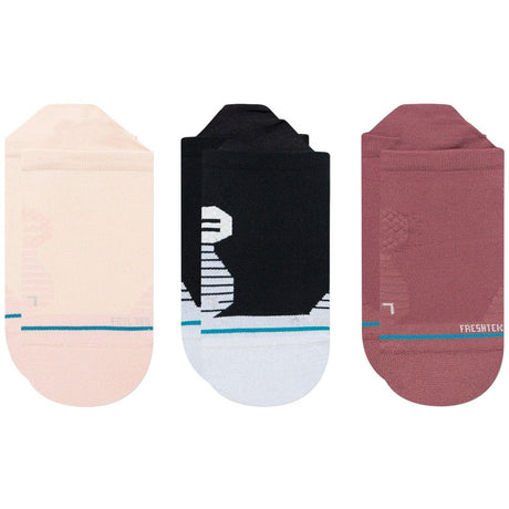 Stance Womens Circuit Invisible 3-Pack Socks  -  Small / Rebel Rose