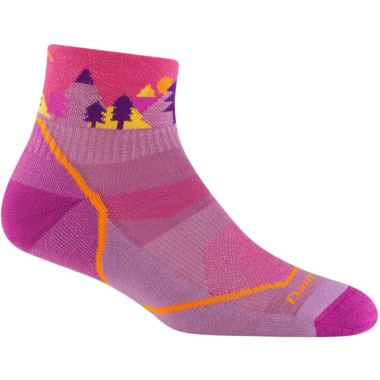 Darn Tough Kids Quest Quarter Lightweight Hiking Socks  -  Small / Violet