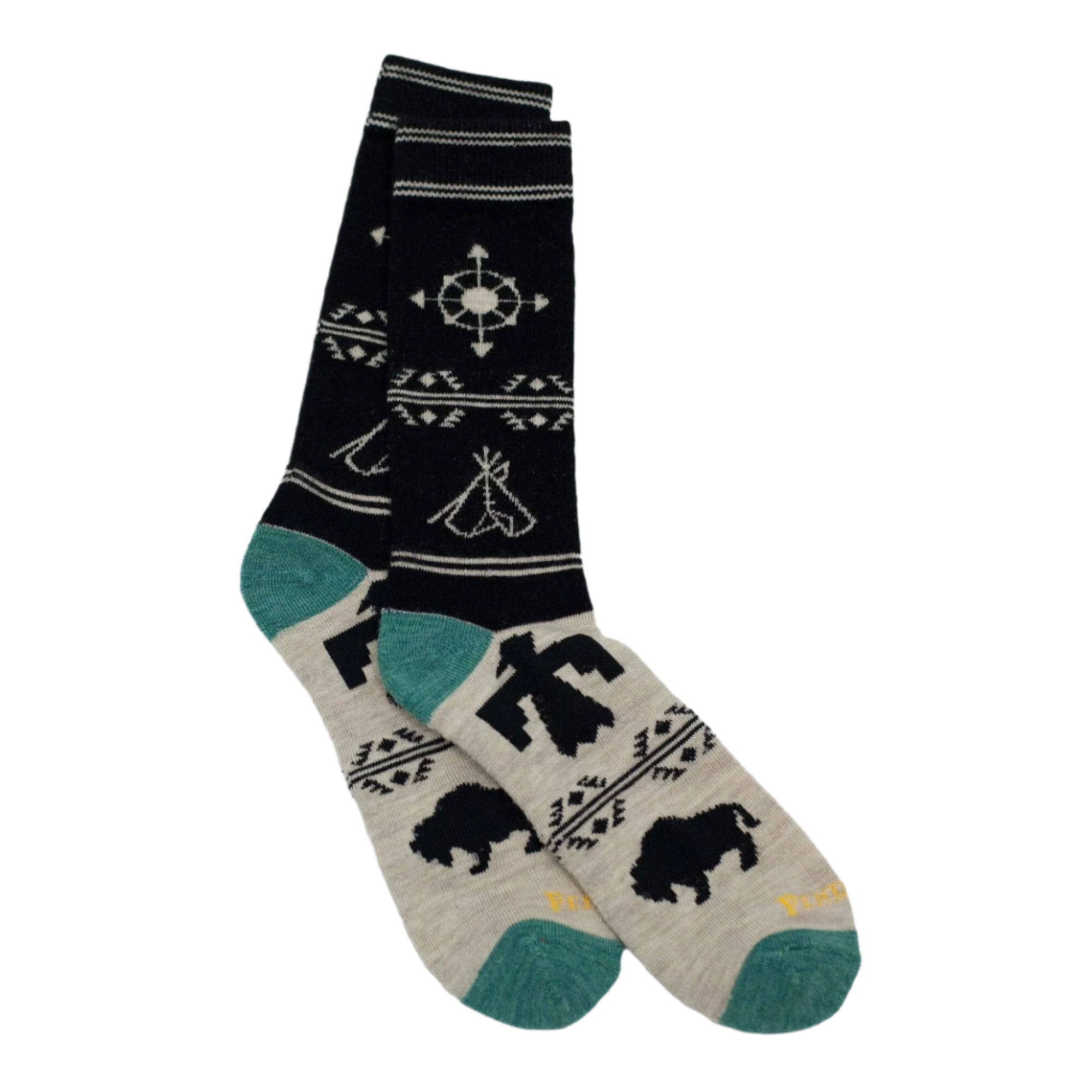 Pendleton Navigator Camp Socks  -  Medium / Black