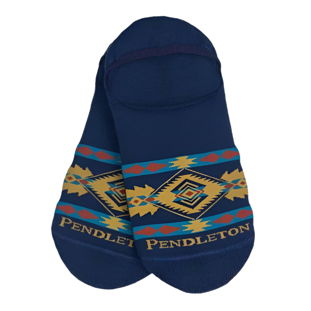 Pendleton Eagle Gift No Show Socks  -  Medium / Navy