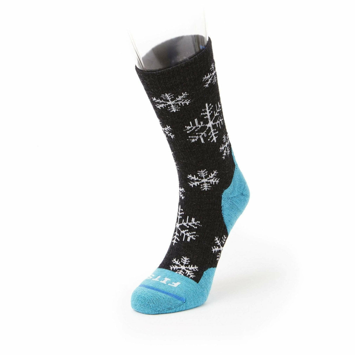 FITS Medium Hiker Crew Socks  -  Small / Charcoal/Scuba