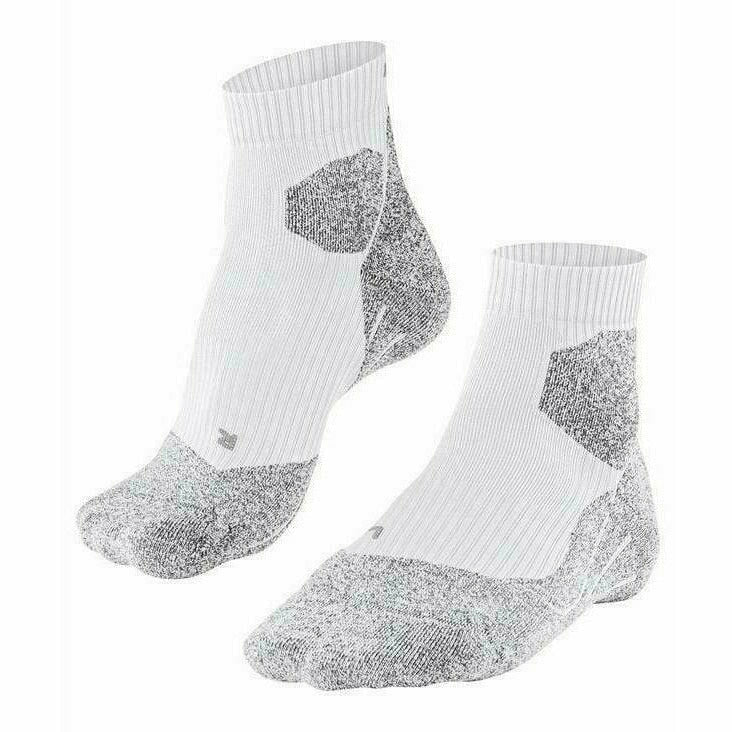 FALKE Womens RU Trail Running Quarter Socks  -  35-36 / White/Mix