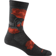 Darn Tough Mens Poppies Crew Lightweight Lifestyle Socks - Clearance  -  X-Large / Charcoal