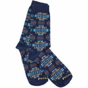 Pendleton Chief Joseph Crew Socks  -  Medium / Indigo