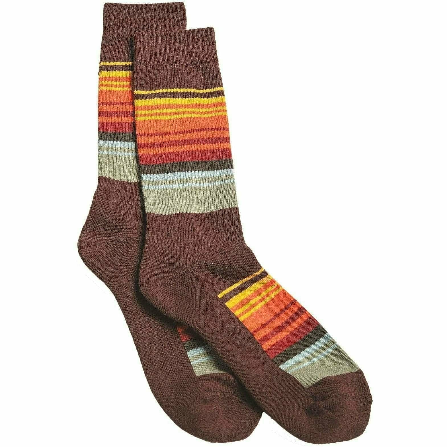 Pendleton National Park Striped Crew Socks  -  Medium / Smokey Mountains