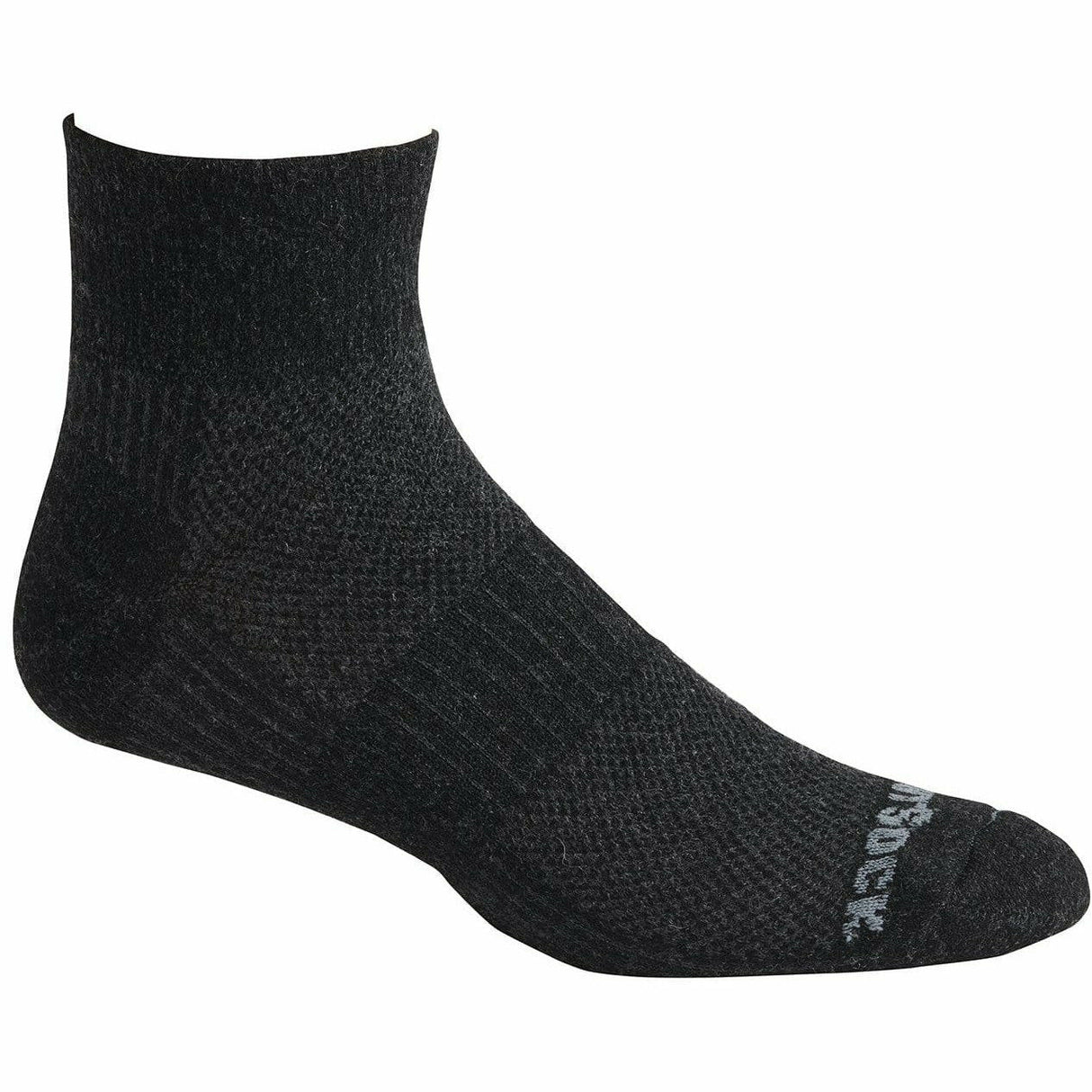Wrightsock Double-Layer ECO Winter Run Quarter Socks  -  Small / Black