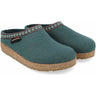 Haflinger GZ Classic Grizzly Wool Clogs  -  36 / Pine