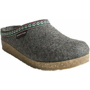 Haflinger GZ Classic Grizzly Wool Clogs  -  36 / Gray
