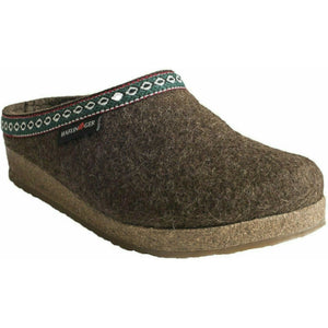 Haflinger GZ Classic Grizzly Wool Clogs  -  36 / Chocolate