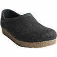 Haflinger GZH Wool Clogs  -  36 / Charcoal