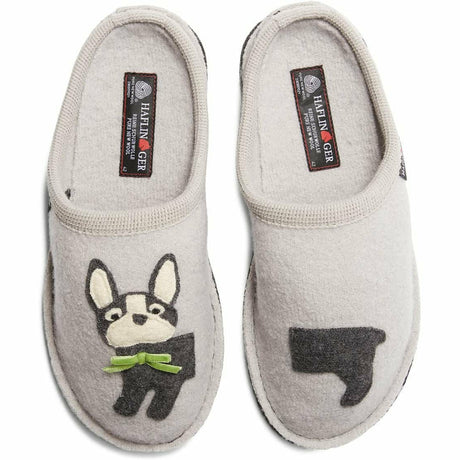 Haflinger Puppy Wool Slippers  -  36 / Light Gray