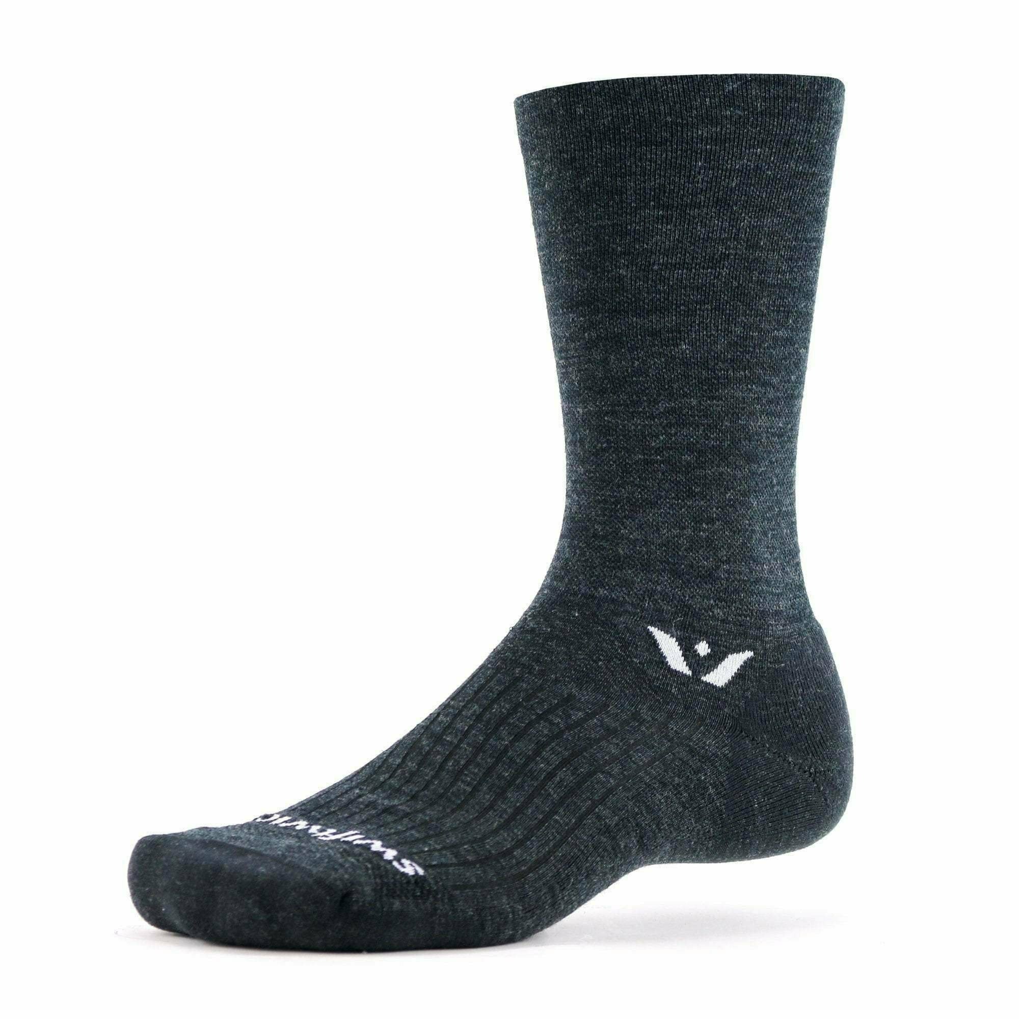 Swiftwick Pursuit Seven Medium Socks  -  Medium / Coal
