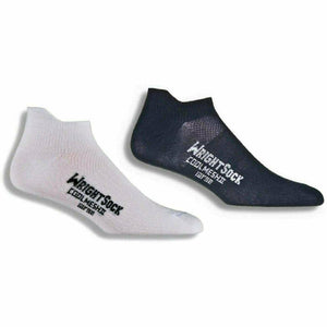 Wrightsock Double-Layer Coolmesh II Lightweight Tab Socks  -  Small / Black/White / 2-Pair Pack