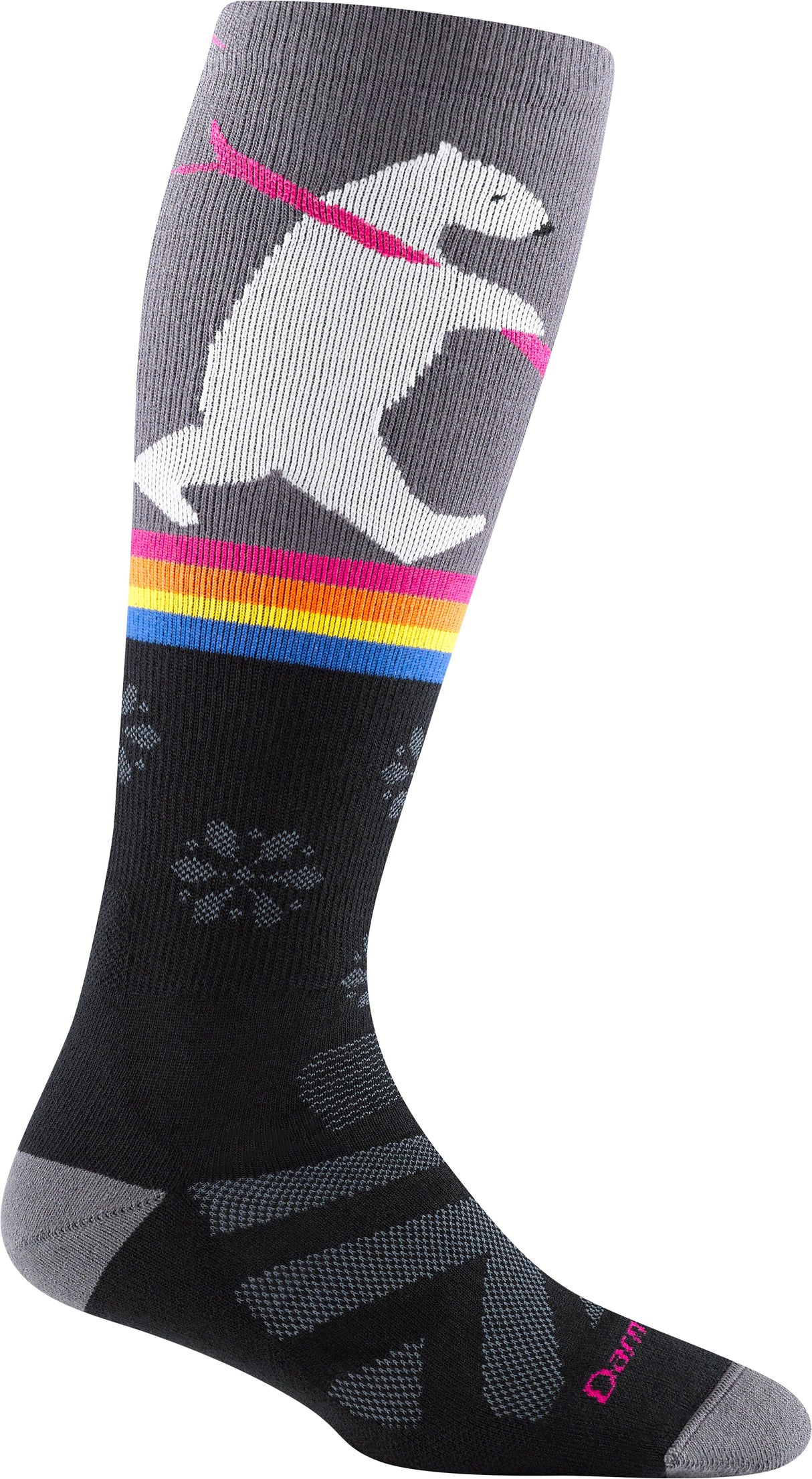 Darn Tough Womens Due North Thermolite Over-The-Calf Midweight Ski & Snowboard Socks  -  Small / Black