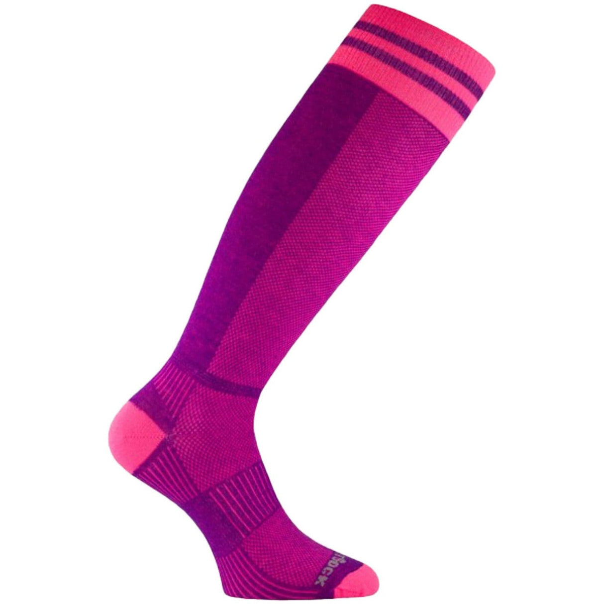 Wrightsock Coolmesh II OTC Anti-Blister Socks  -  Small / Plum/Pink Stripes
