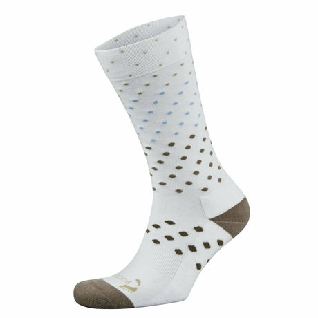 Foot Zen by Balega Fashion Dots Crew Socks  -  Small / White