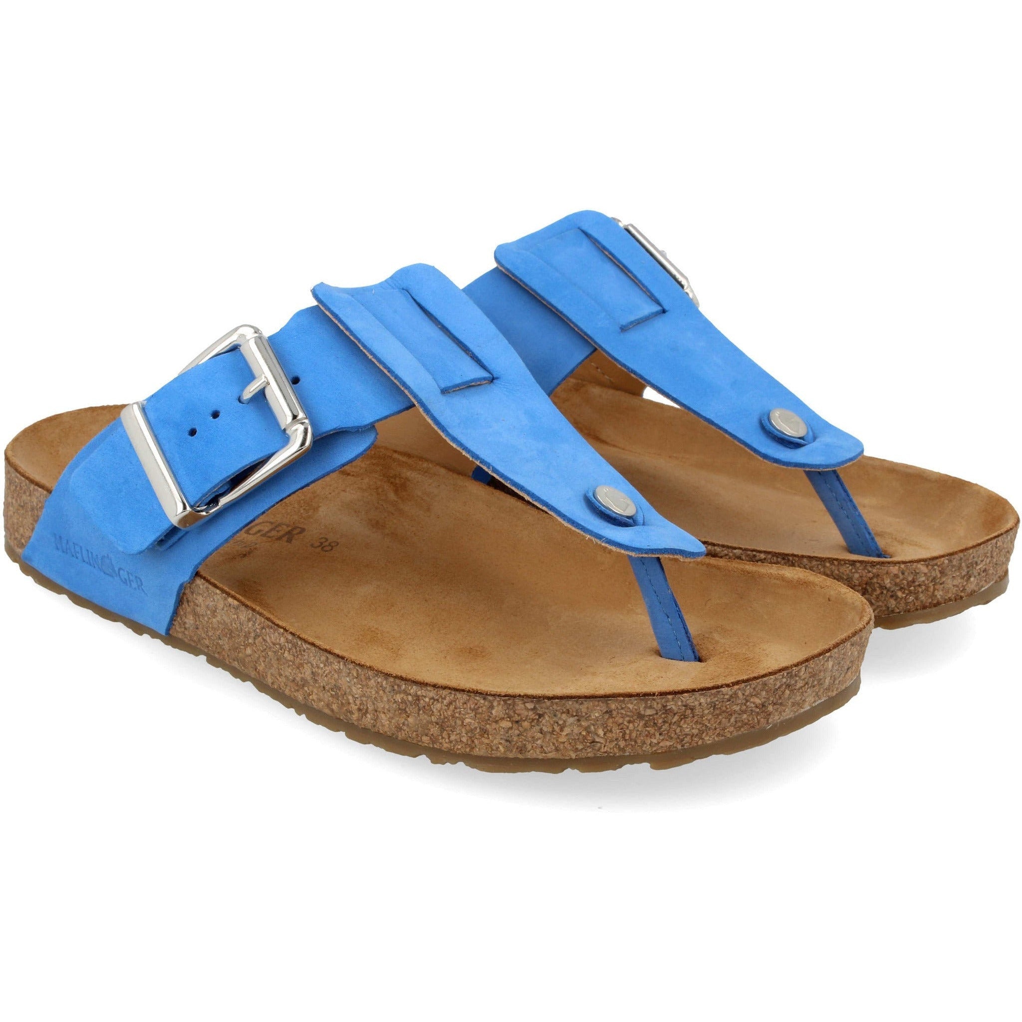 Haflinger Womens Cora Sandals  -  36 / Ocean Blue