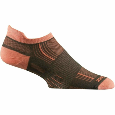 Wrightsock Double-Layer Stride Tab Socks  -  Small / Ash/Coral