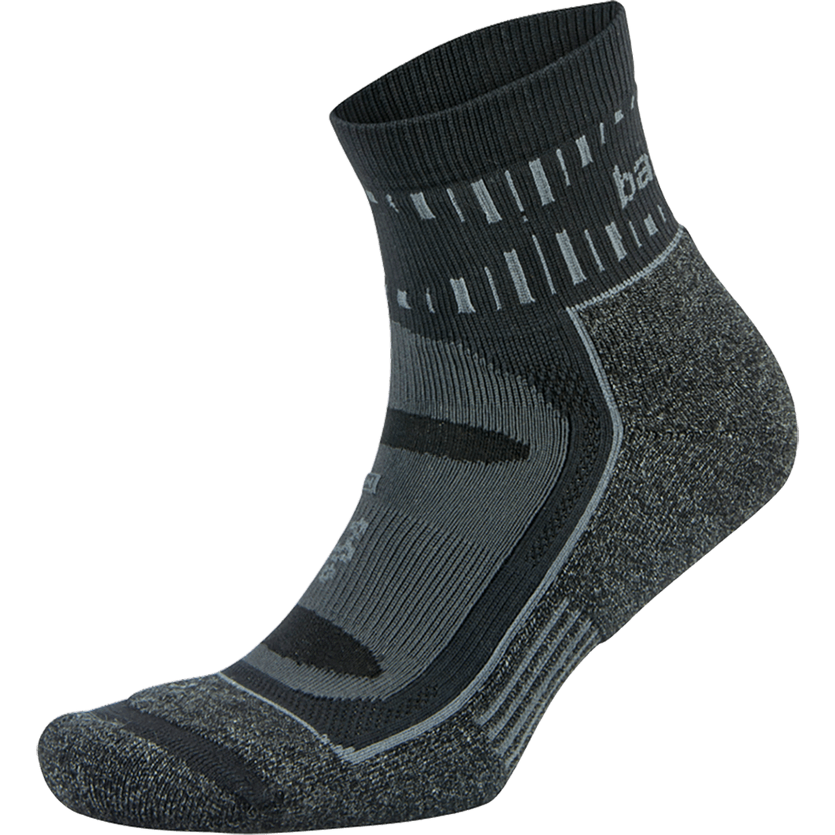 Balega Blister Resist Quarter Socks  -  Small / Gray/Black