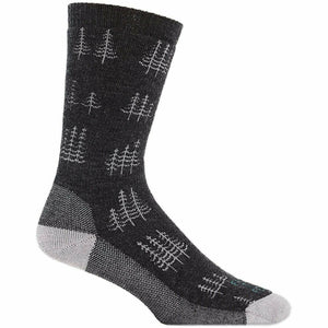 Farm to Feet Mens Cokeville Medium Cushion Socks  -  Medium / Charcoal/Platinum