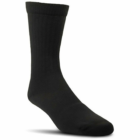 Farm to Feet Coronado Light Cushion Extended Crew Tactical Socks  -  Small / Black