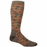 Farm to Feet Slate Mountain Camo Medium Cushion Knee-High Socks  -  Medium / Red Orange