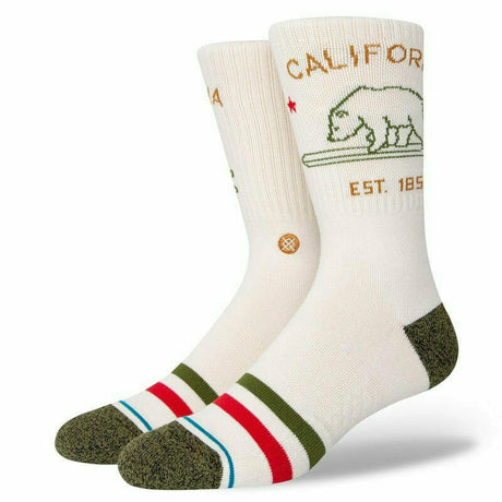 Stance California Republic 2 Crew Socks  -  Medium / Off White