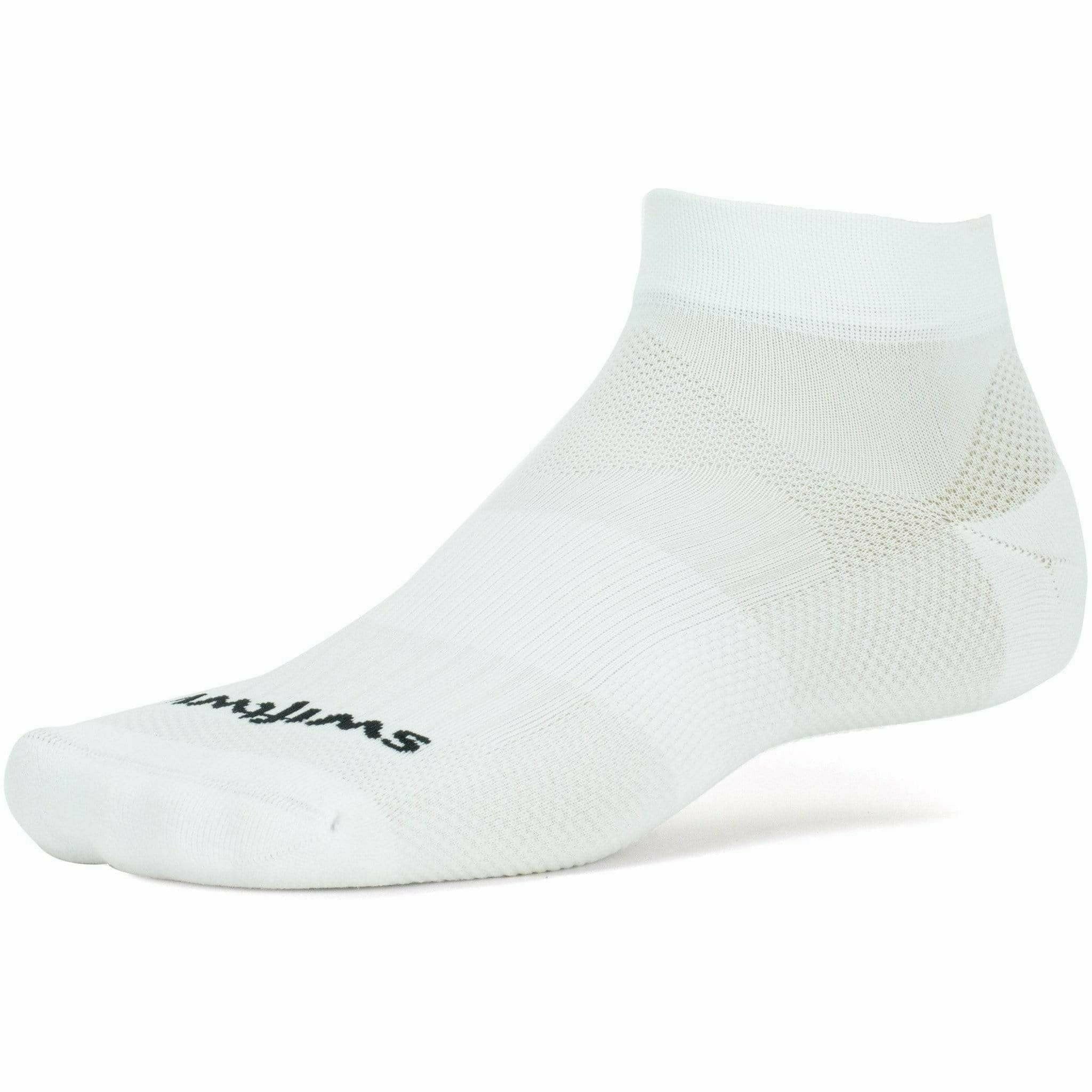 Swiftwick Aspire One Ankle Socks  -  Medium / Military White