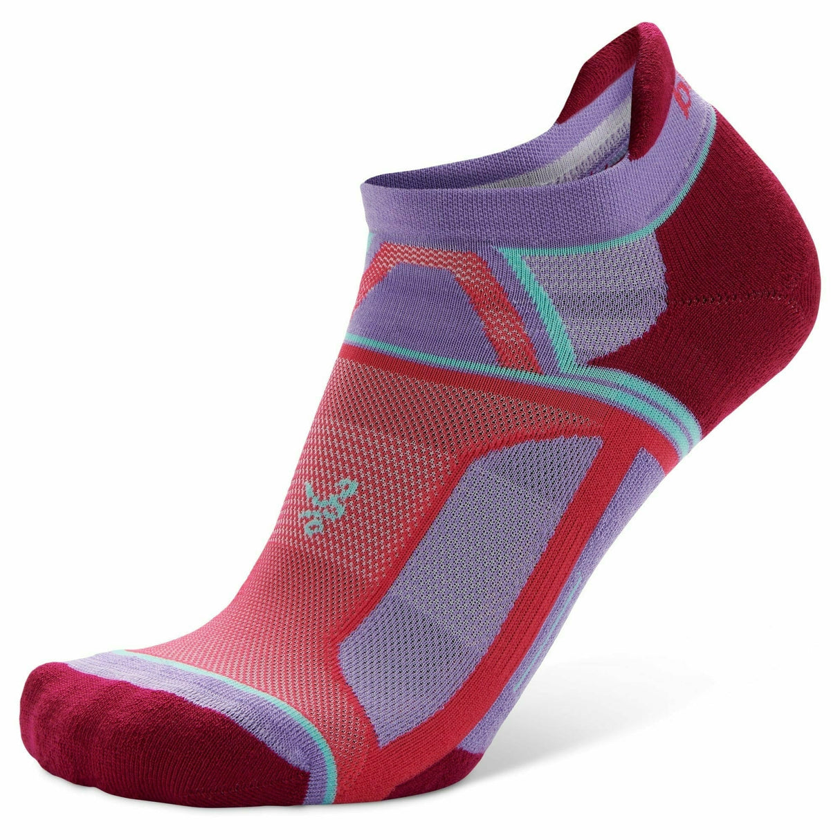 Balega Hidden Contour Recycled No Show Socks  -  Small / Lavender/Pinkberry