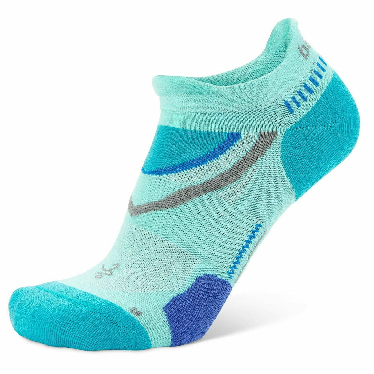 Balega UltraGlide No Show Socks  -  Small / Light Aqua/Lake Blue