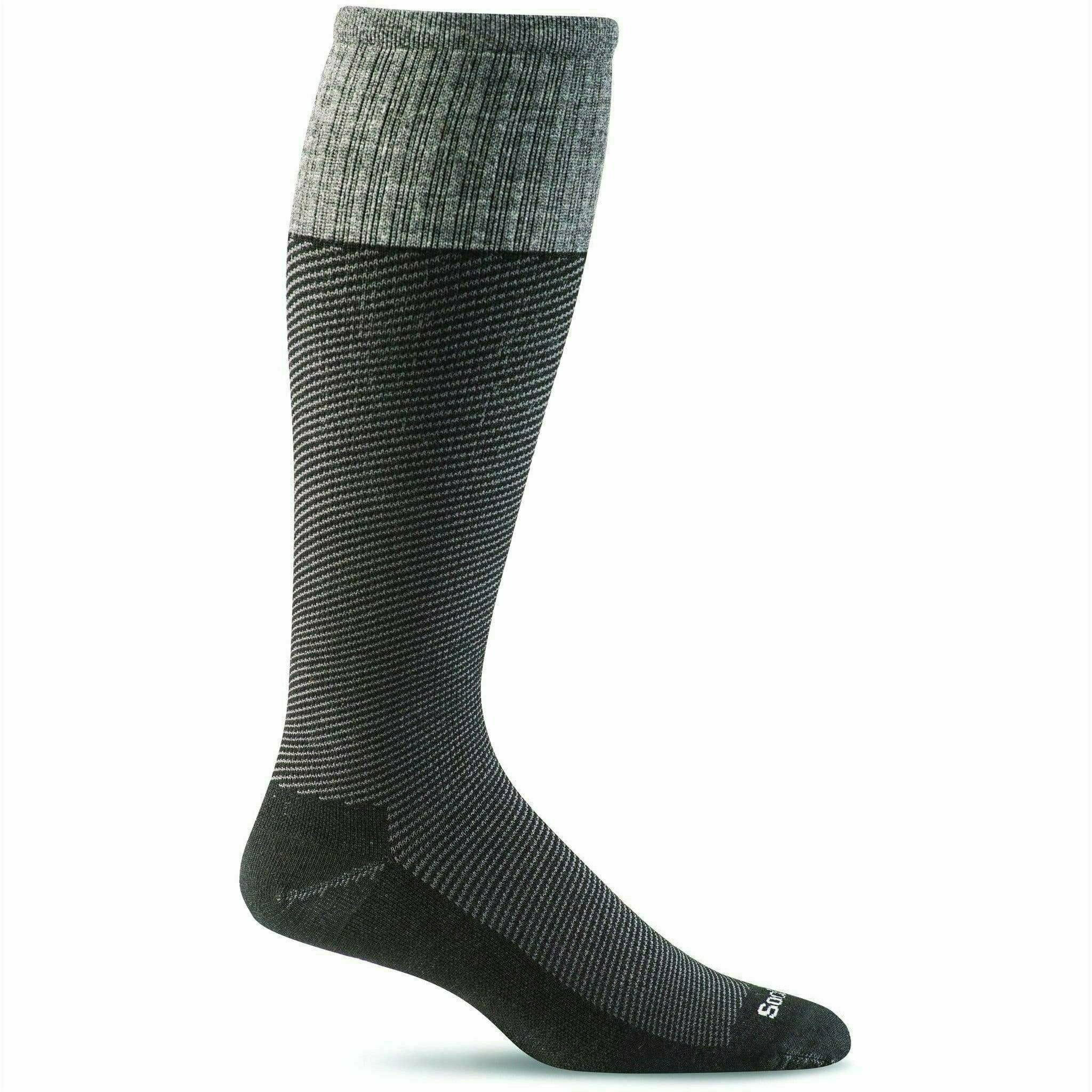 Sockwell Mens Bart Moderate Compression Socks  -  Medium/Large / Black