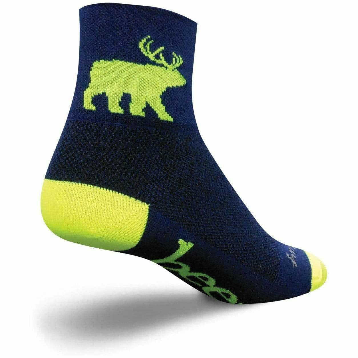SockGuy Bear Me Classic 3 Inch Crew Socks  -  Small/Medium