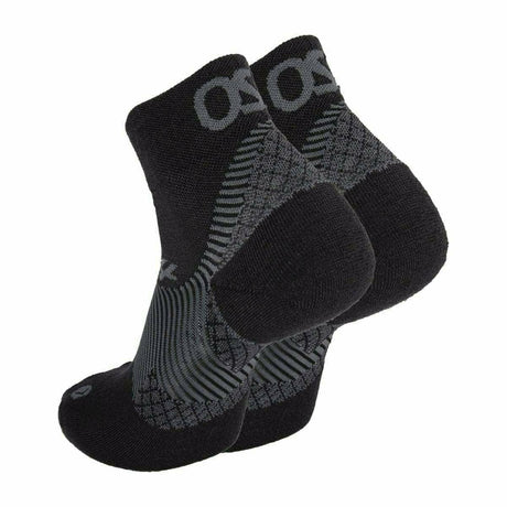 OS1st Merino Plantar Fasciitis Compression Quarter Socks  -  Small / Black