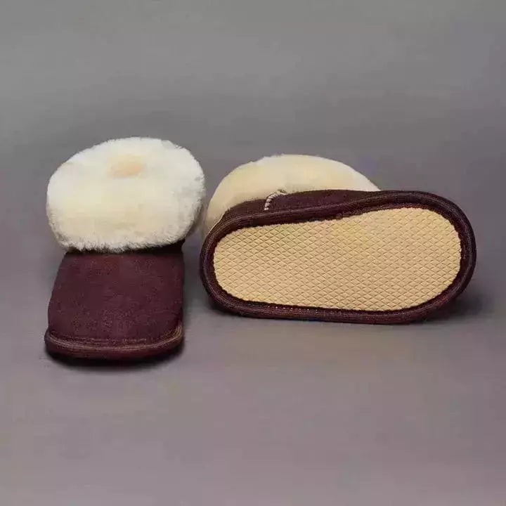 Siberia Spirit Toddlers Chocolate Brown Booties  - 