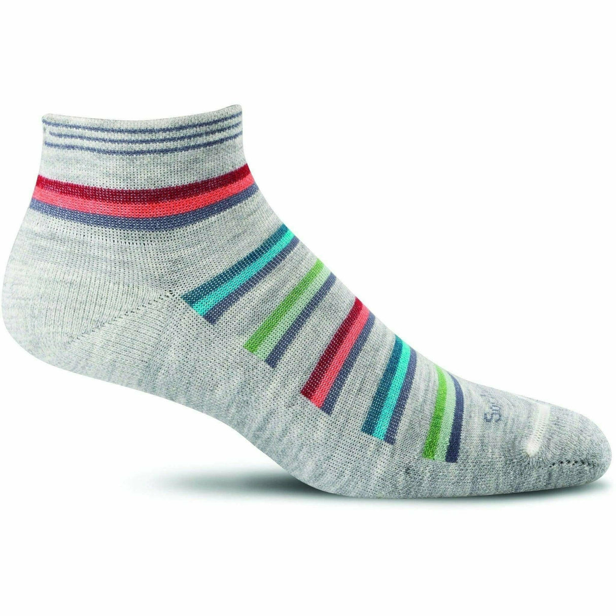 Sockwell Womens Sport Ease Bunion Relief Quarter Socks  -  Small/Medium / Gray