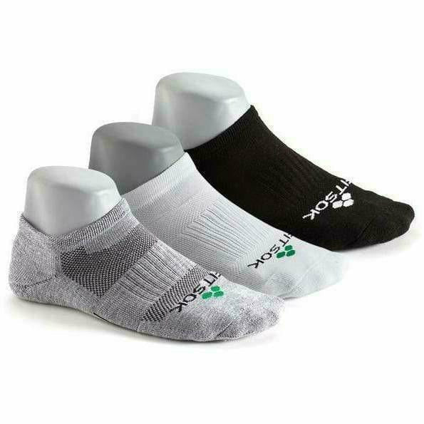 Fitsok CF2 Shadow Yarn No-Show Socks 3-Pack  -  Medium / Tri Color