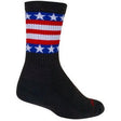 SockGuy Stars-N-Bars Channel Air Crew Socks  -  Small/Medium